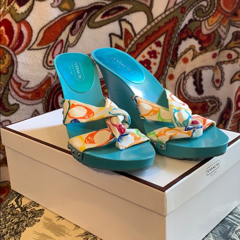 Scribble Print Wedge by Coach